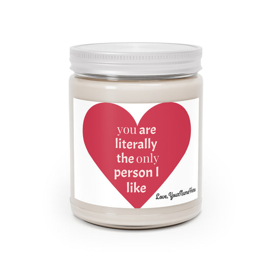 Heart Personalized Candle