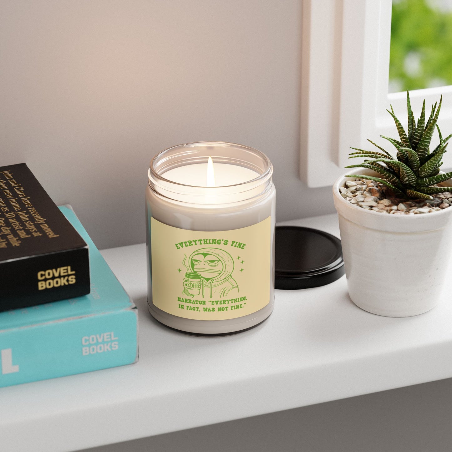Whimsical Scented Candle - "Everything's Fine"