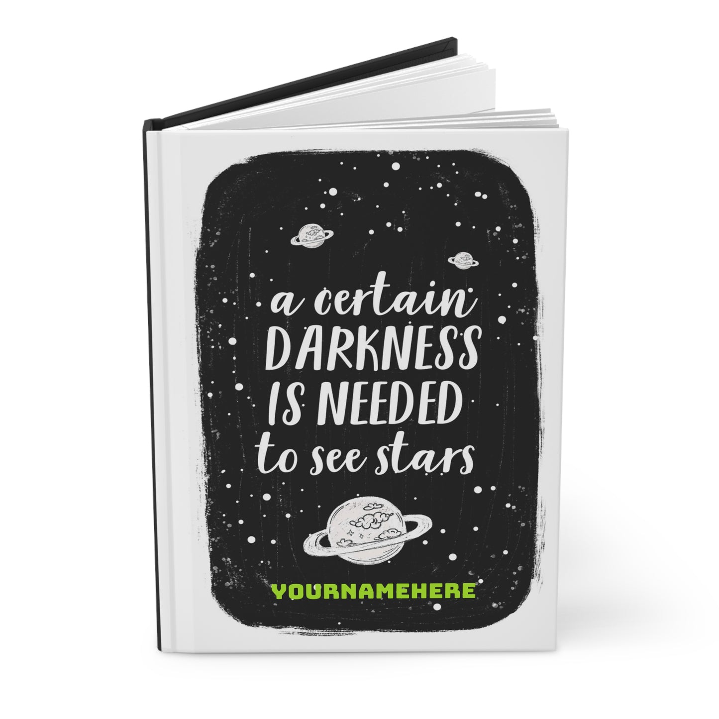 Darkness Hardcover Journal Personalized