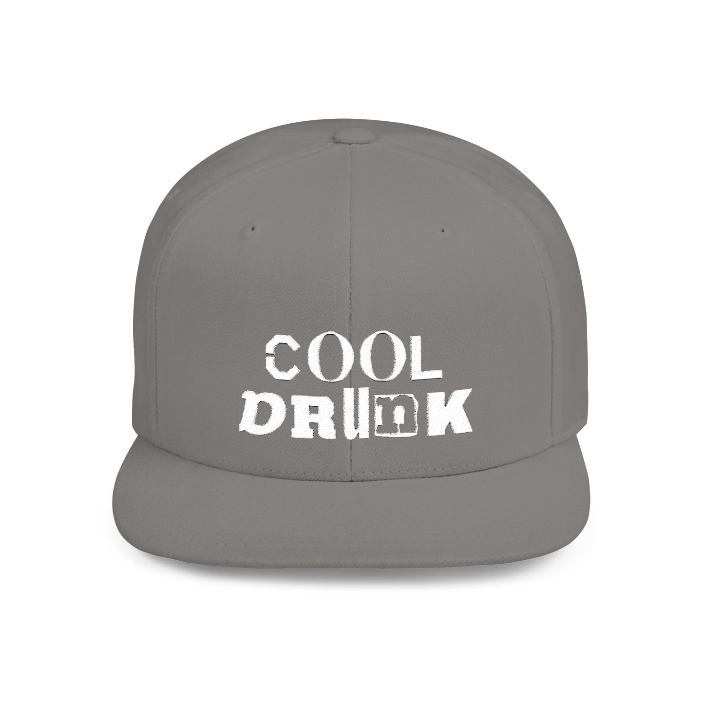 Cool Drunk Flat Bill Snapback Hat