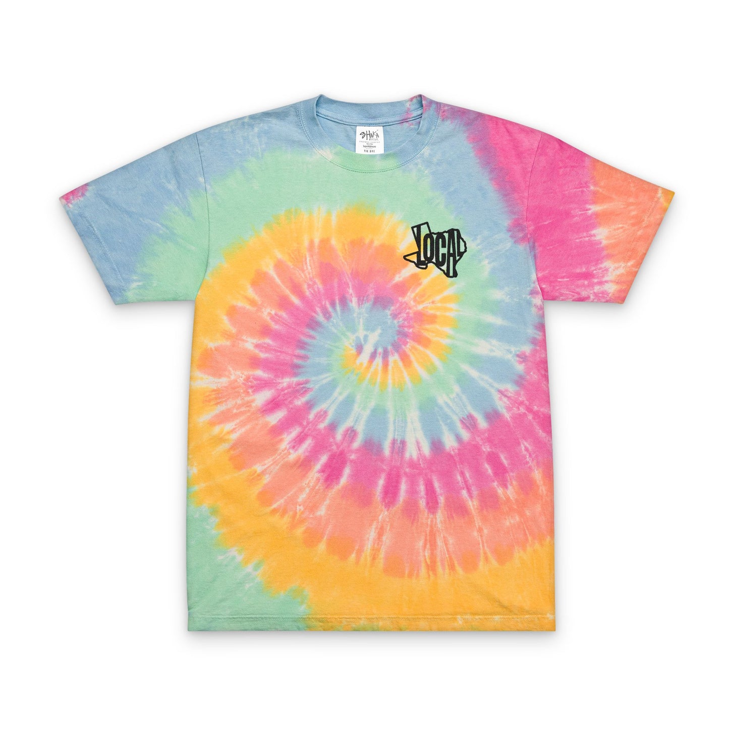 Urban Oversized Tie-Dye T-Shirt with Embroidery