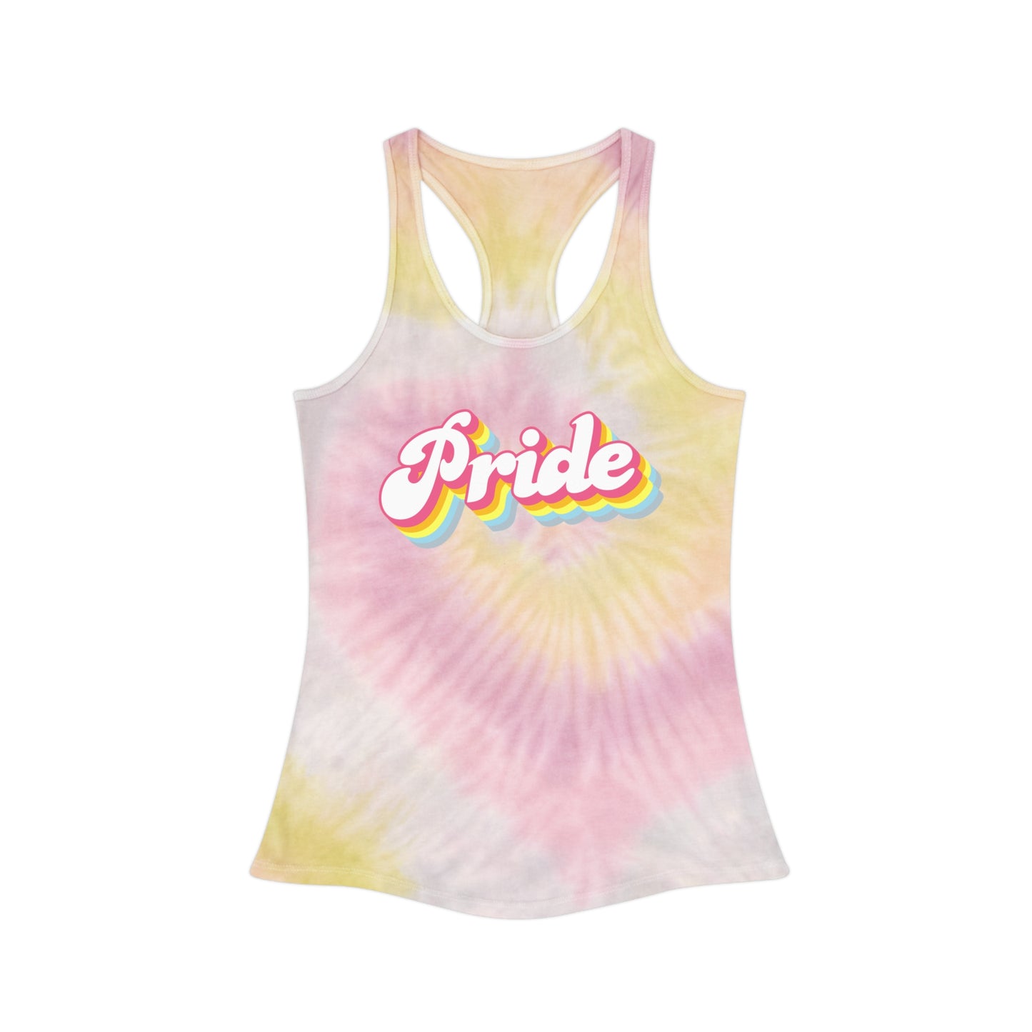Pride Tie Dye Racerback Tank Top