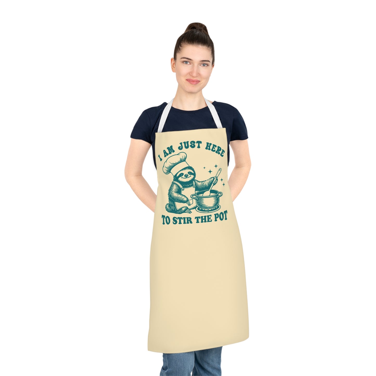 Humorous Sloth Apron for Cooking Enthusiasts,