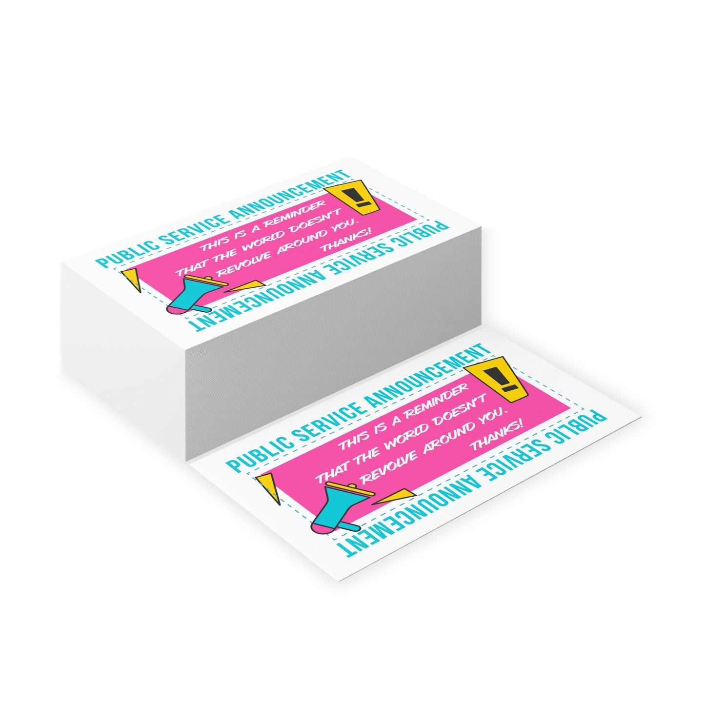 PSA funny Handout cards