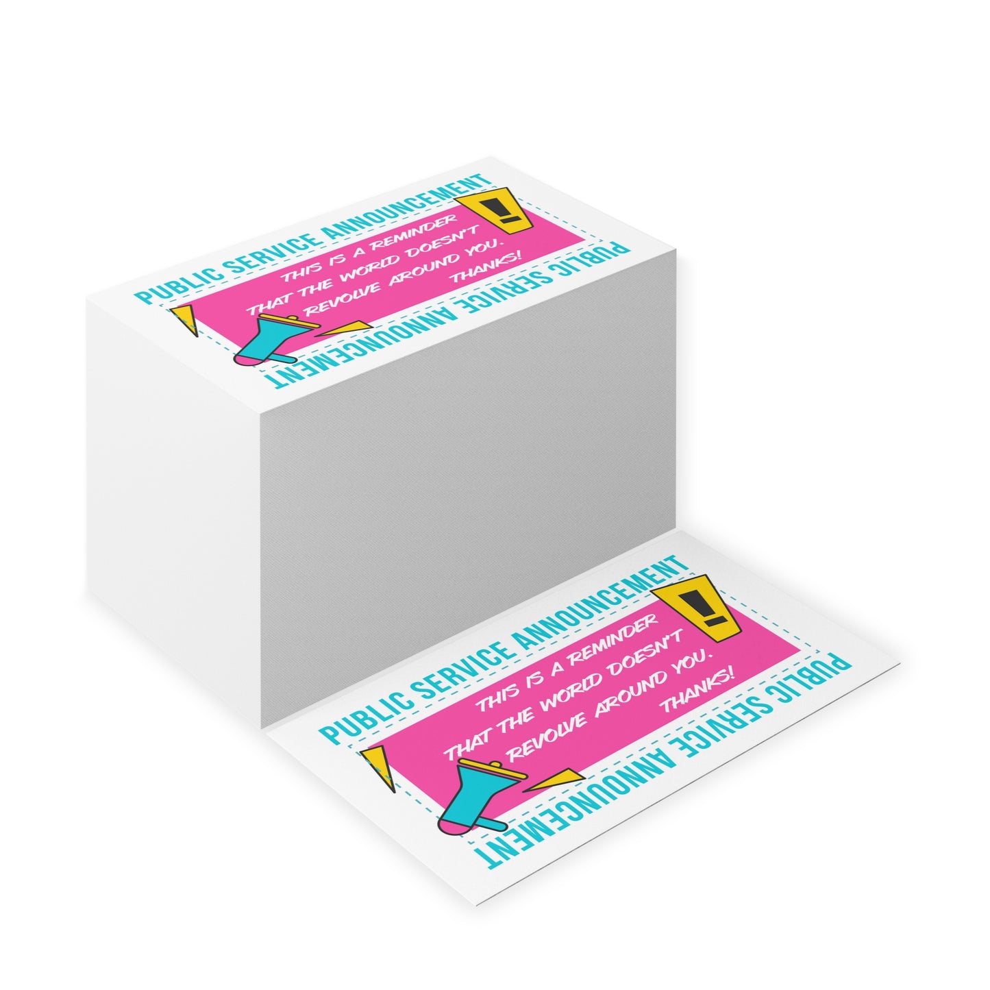 PSA funny Handout cards