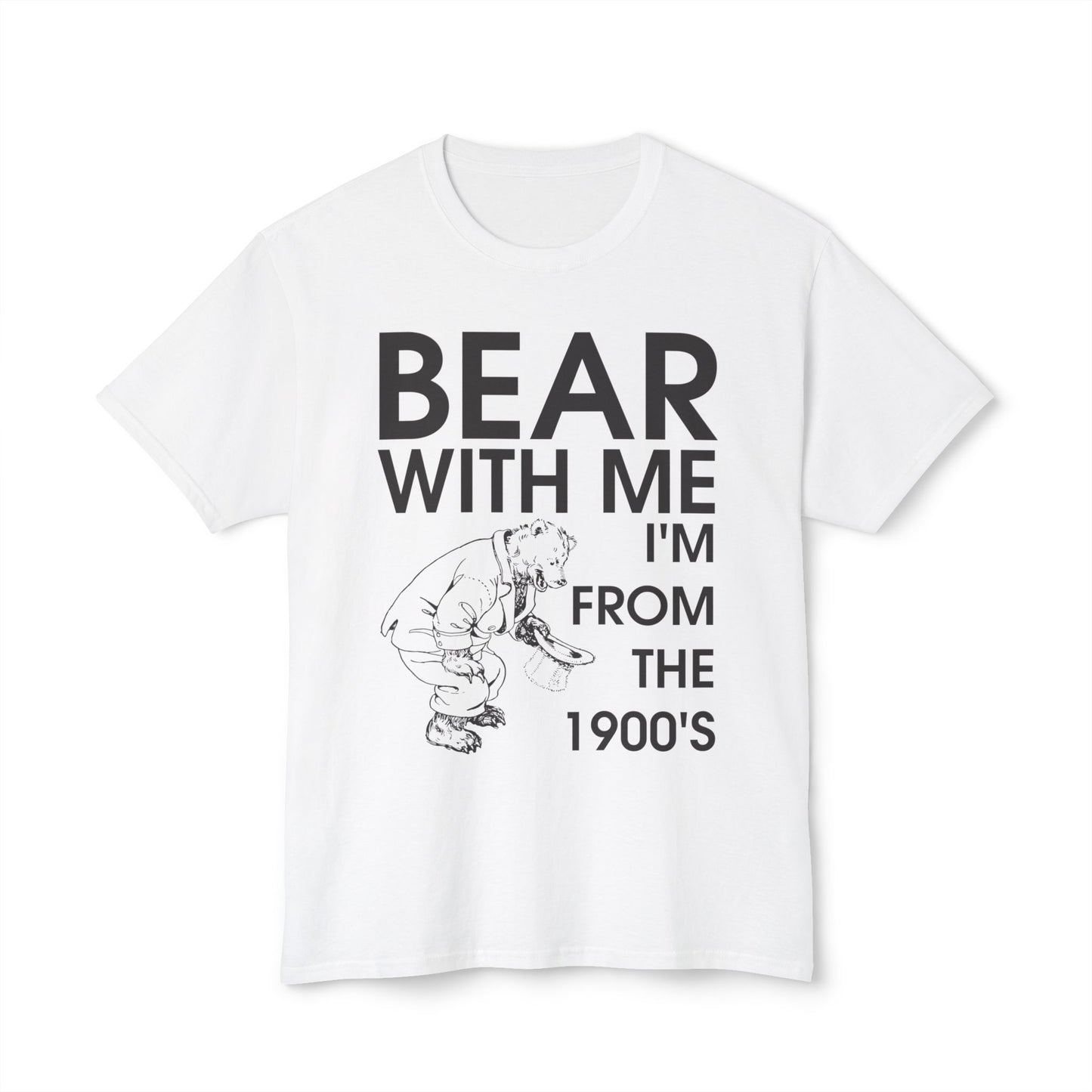 Retro Bear Humor T-Shirt, 90s Nostalgia Tee, Gift for Dad, Vintage Graphic Shirt, Fun Casual Wear