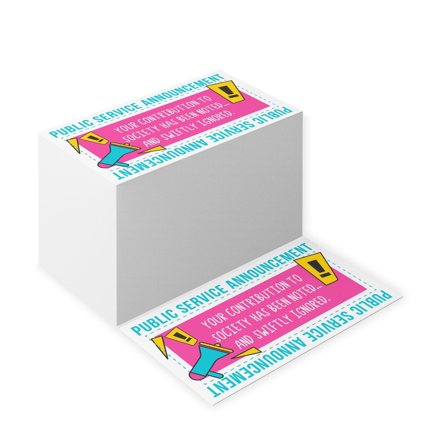 PSA funny handout cards