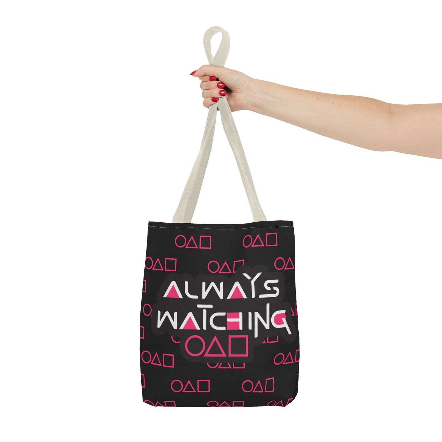 Trendy Tote Bag Always Watching,Inspired by Squid Games