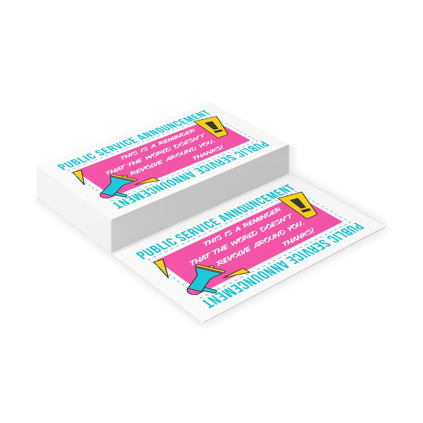 PSA funny Handout cards