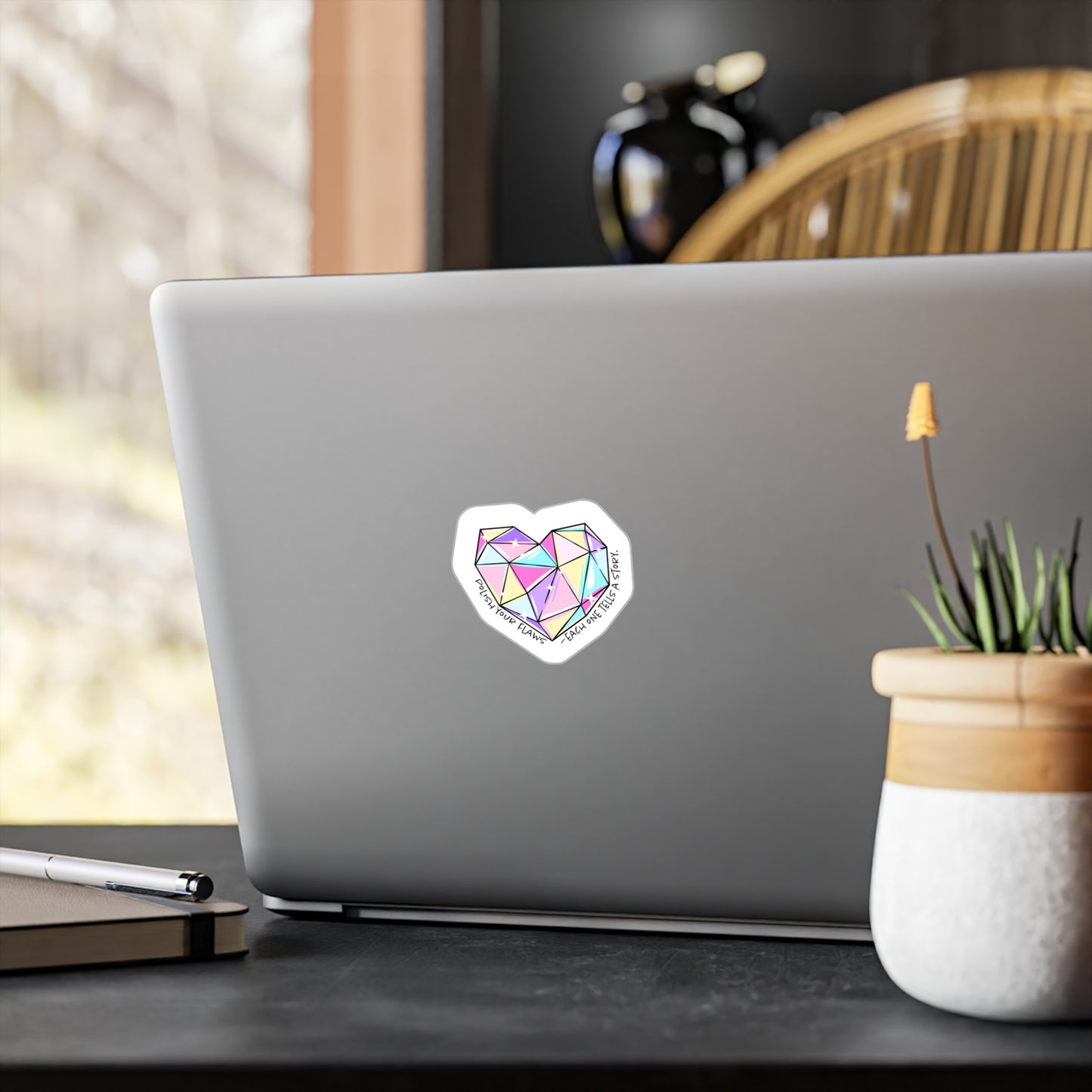Colorful Heart Vinyl Decals