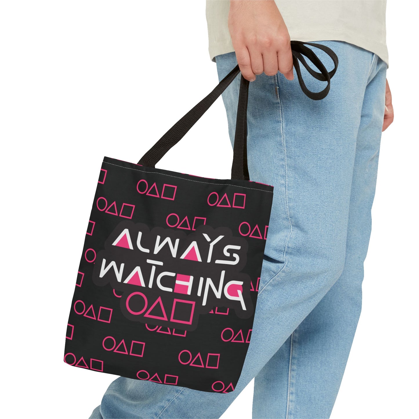 Trendy Tote Bag Always Watching,Inspired by Squid Games