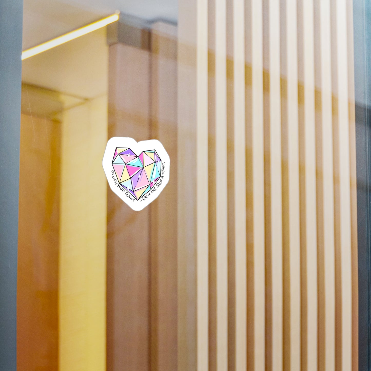 Colorful Heart Vinyl Decals