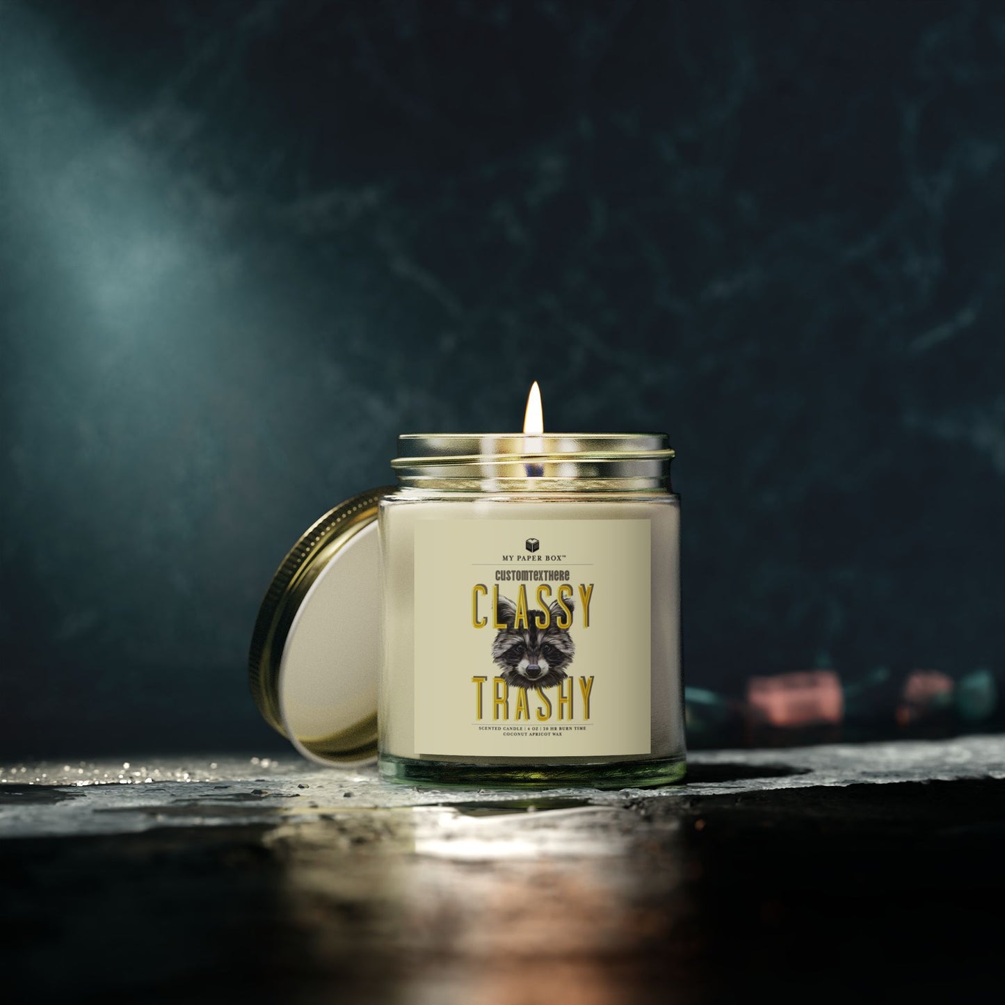 Raccoon Funny Candle