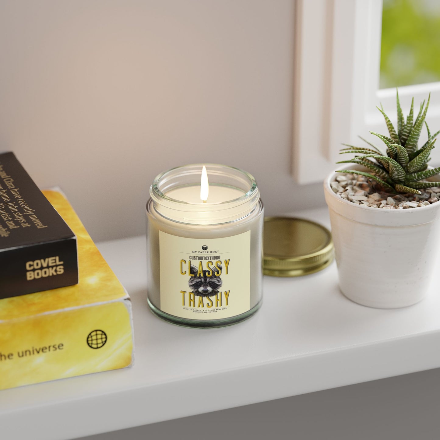 Raccoon Funny Candle
