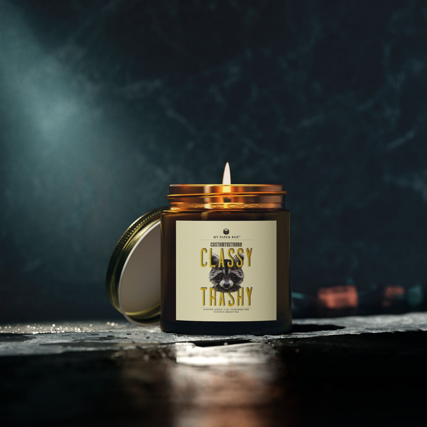 Raccoon Funny Candle
