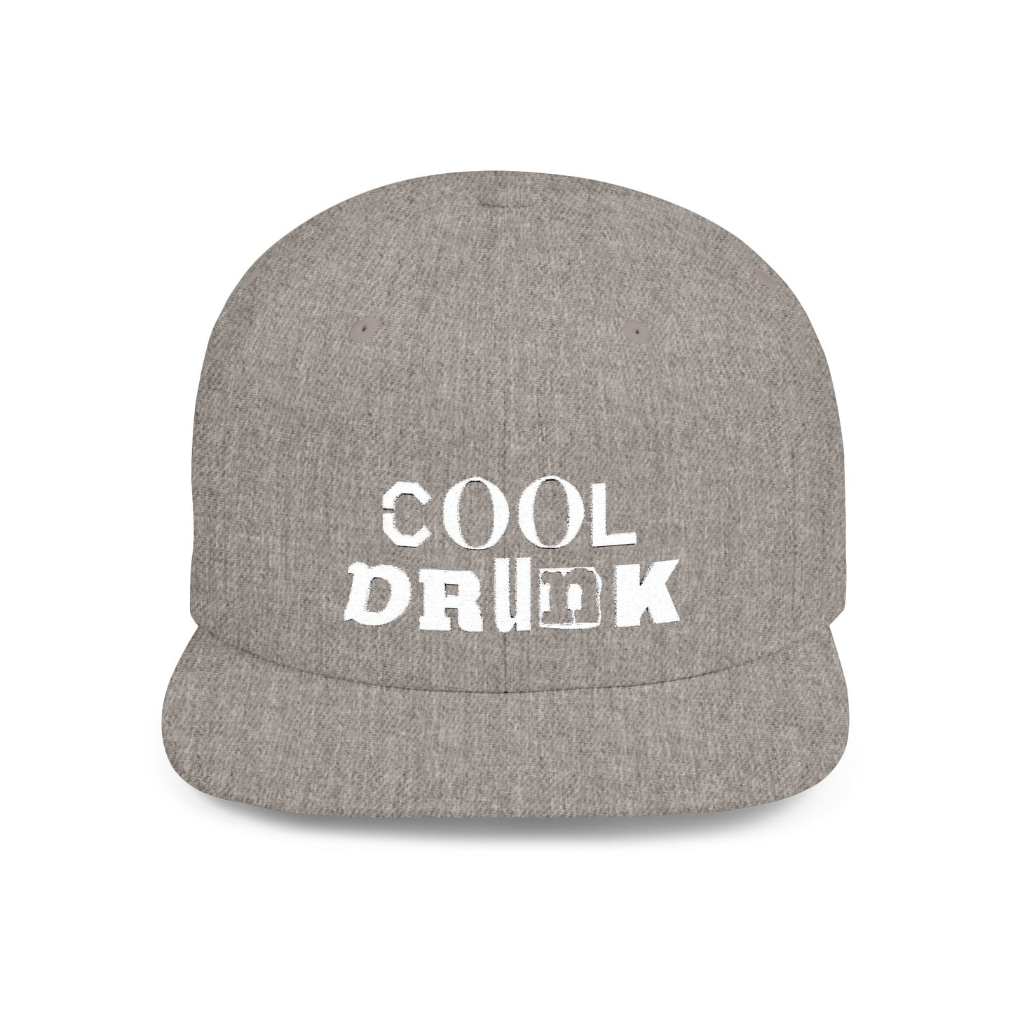Cool Drunk Flat Bill Snapback Hat