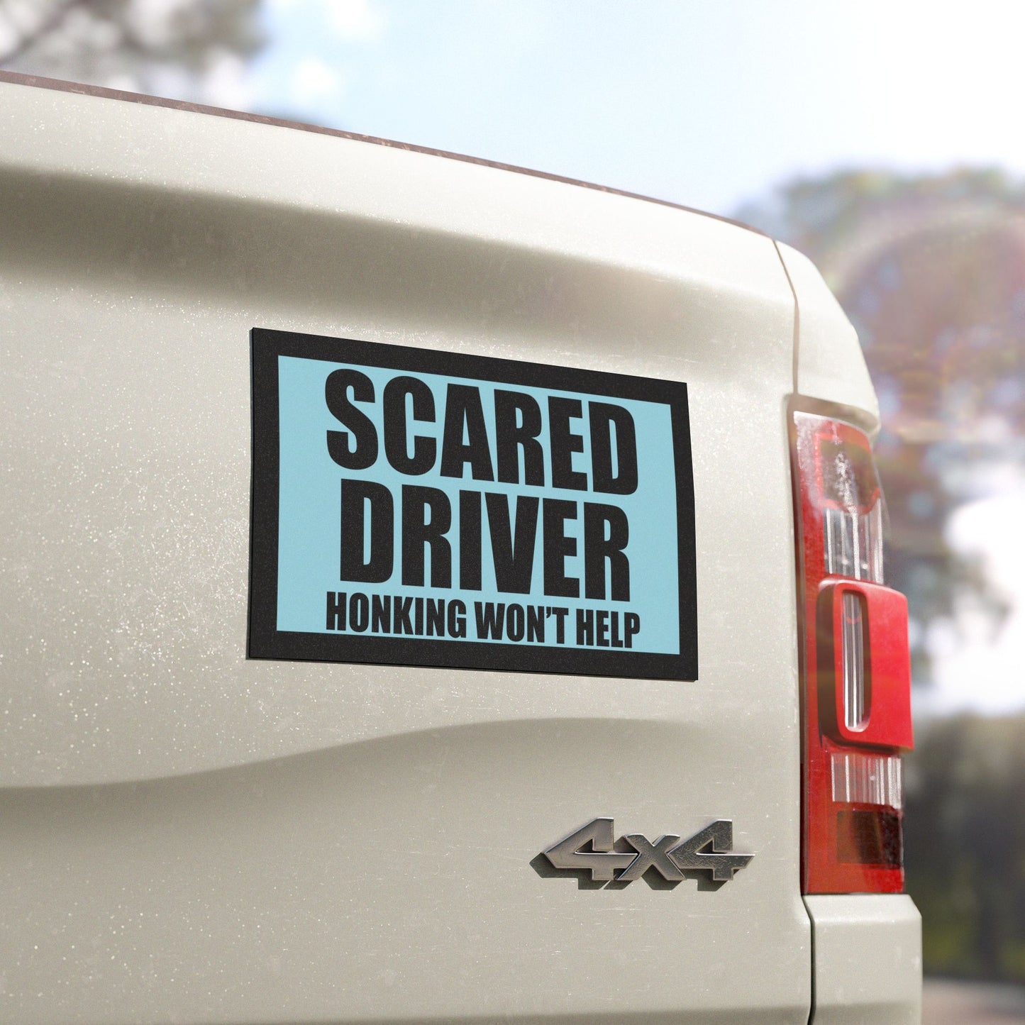 Scared Driver Magnet – “Honking Won’t Help” Gag Gift or Real-Life PSA