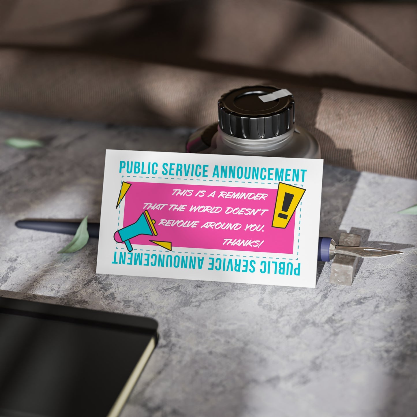 PSA funny Handout cards