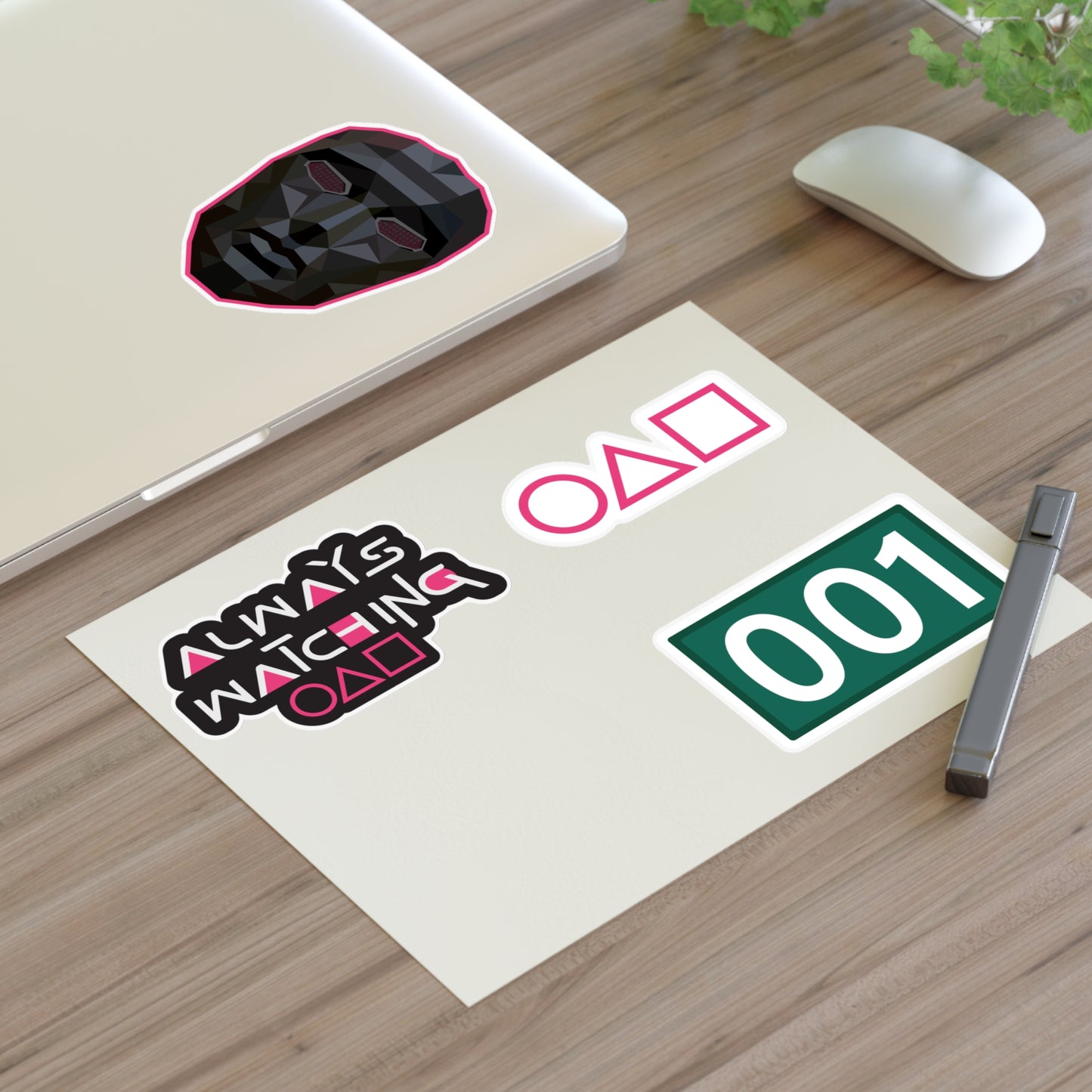 Unique Sticker Sheets Inspired by Squid Games