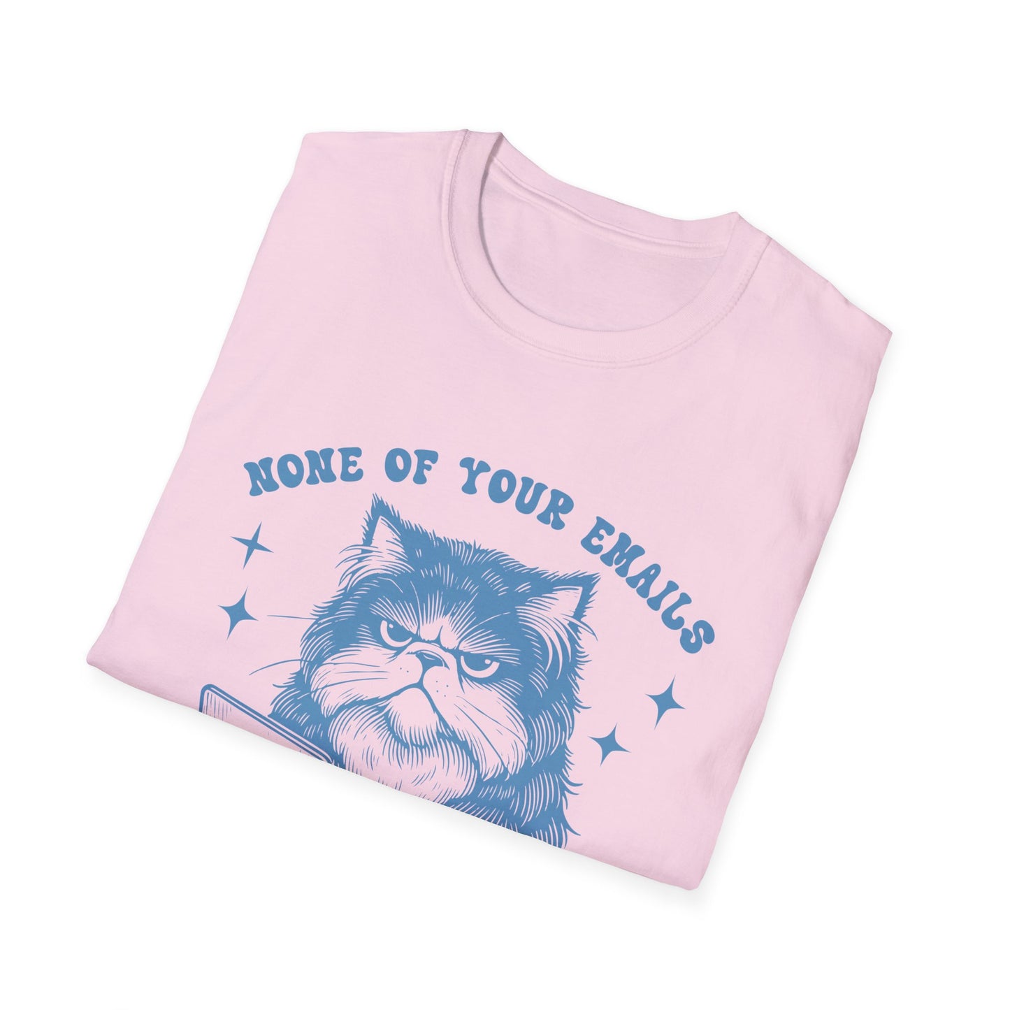 Funny Cat T-Shirt, Great Gift for Cat Lovers, Quirky Office Humor Tee, Perfect for Birthdays, Hangouts, Casual Outfits