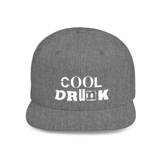 Cool Drunk Flat Bill Snapback Hat