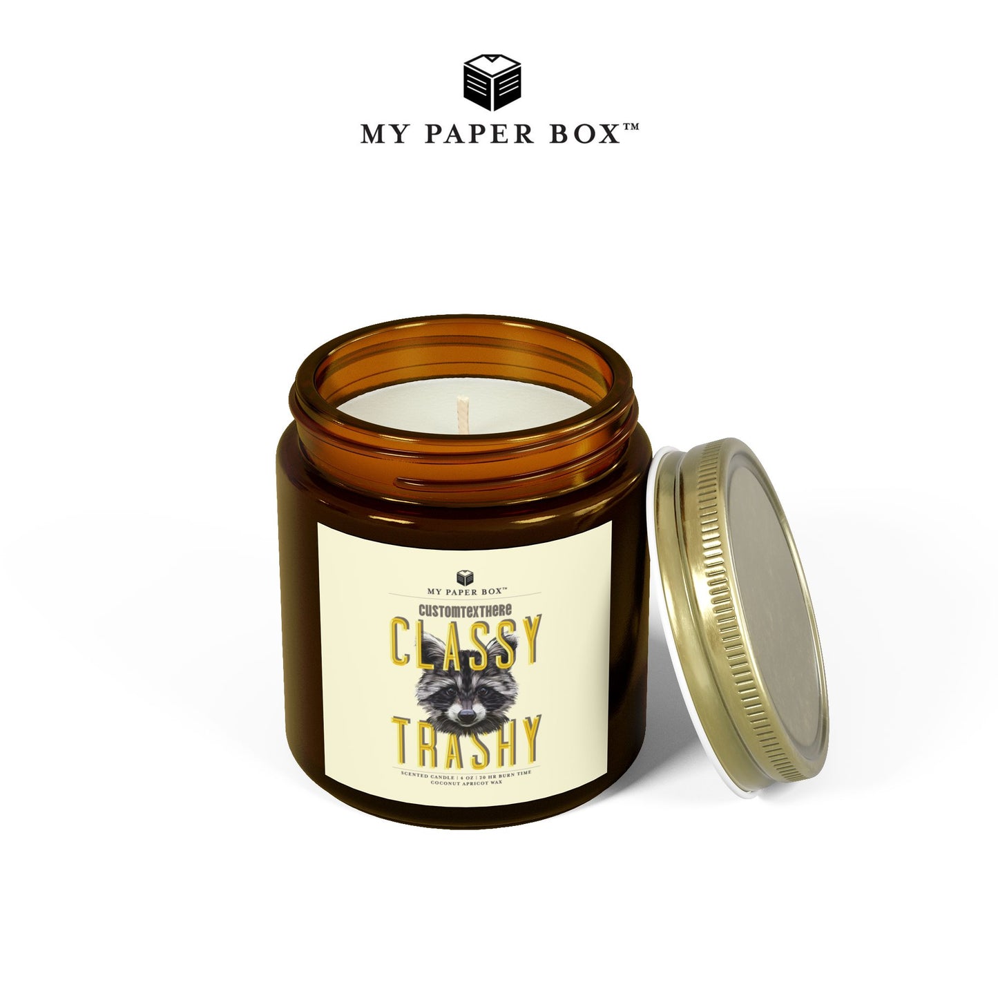 Raccoon Funny Candle