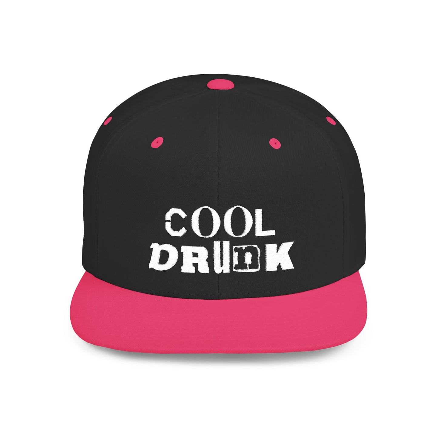 Cool Drunk Flat Bill Snapback Hat