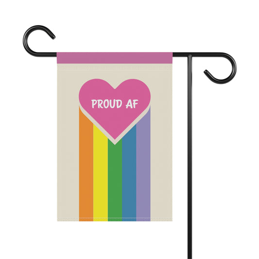 Proud AF Garden Banner, LGBTQ+ Pride Decoration