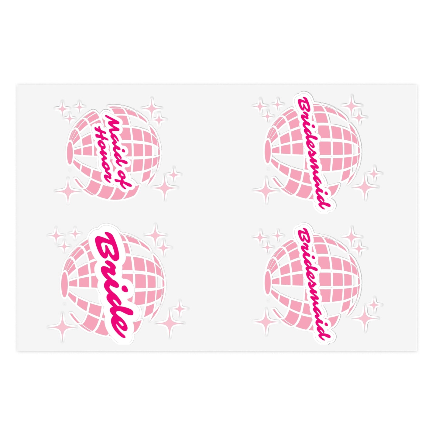 Bridal Party Sticker Sheets