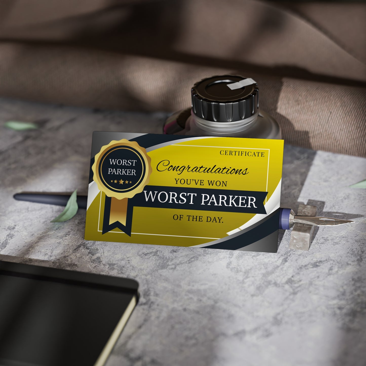 Funny Worst Parker Leave behind cards