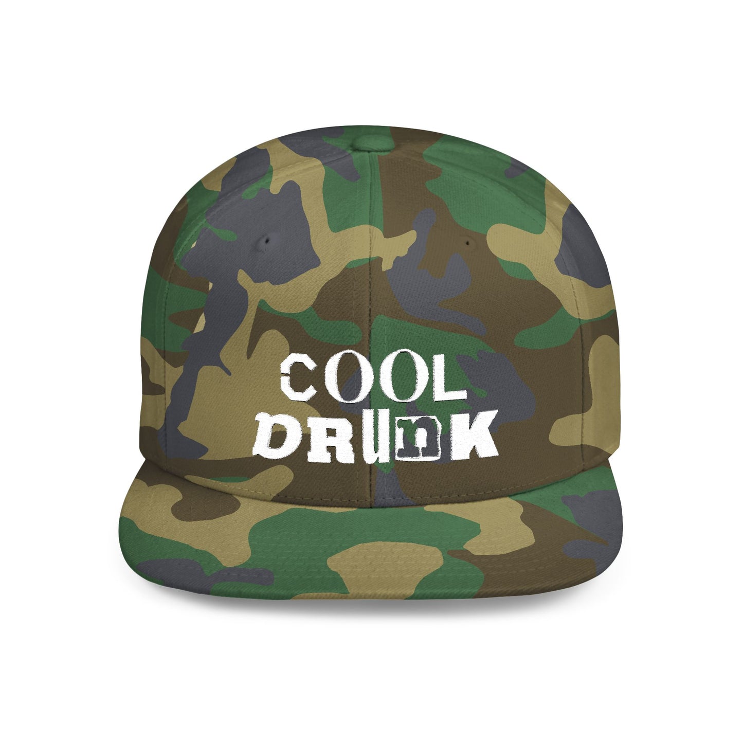 Cool Drunk Flat Bill Snapback Hat