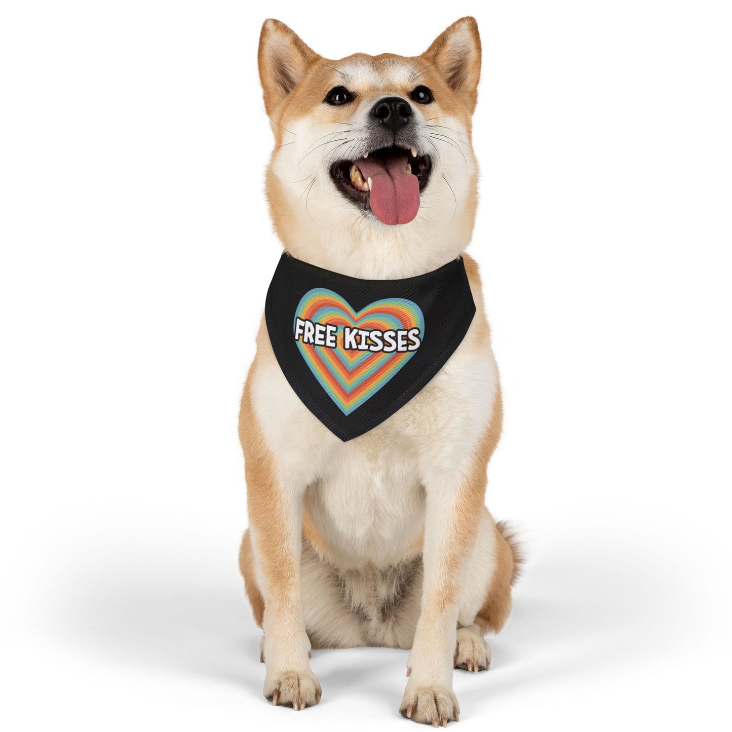 Free Kisses Pet Bandana