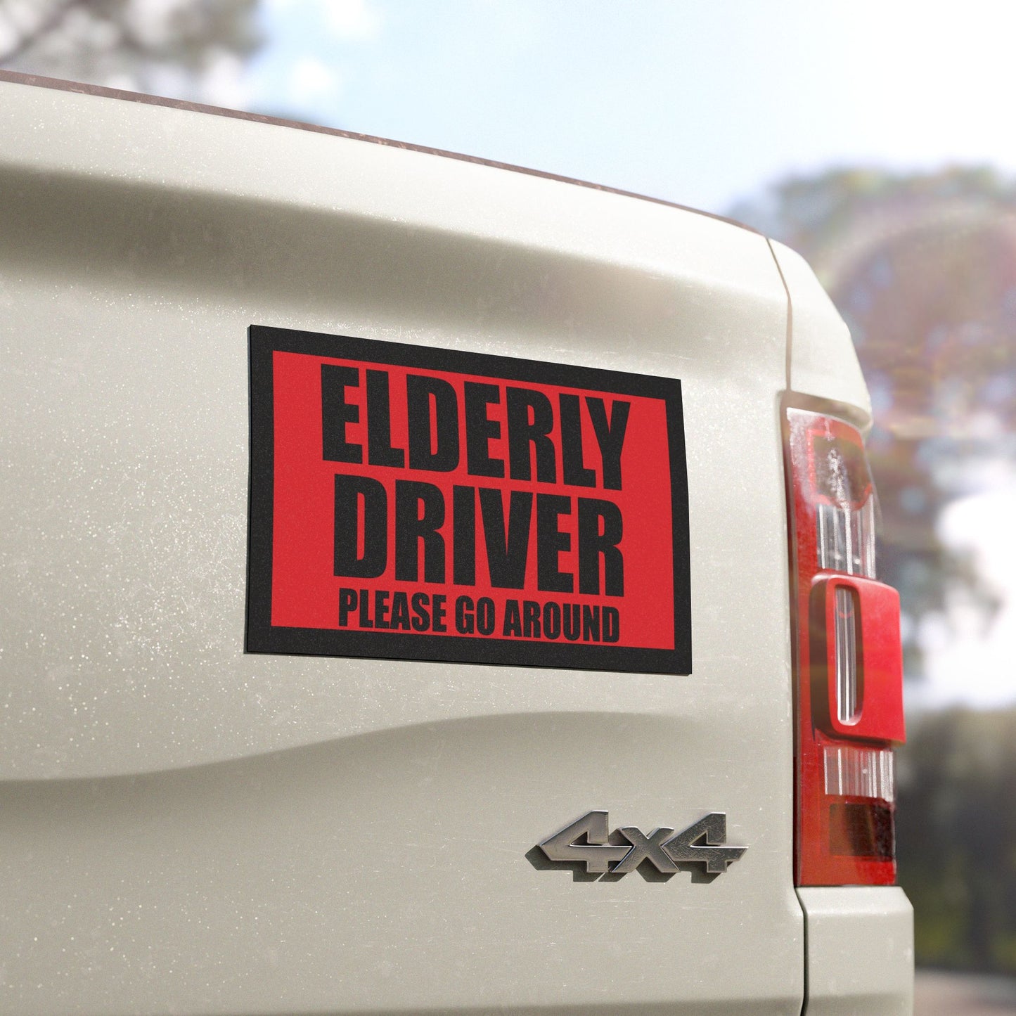 Elderly Driver – go around Car Magnet Safety