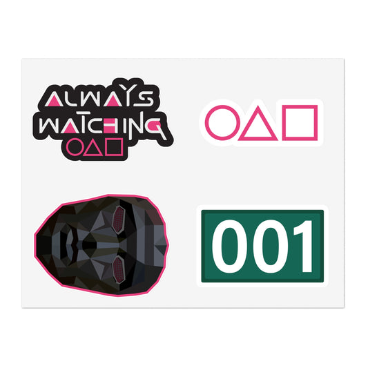 Sticker Sheets Inspired by Squid Games