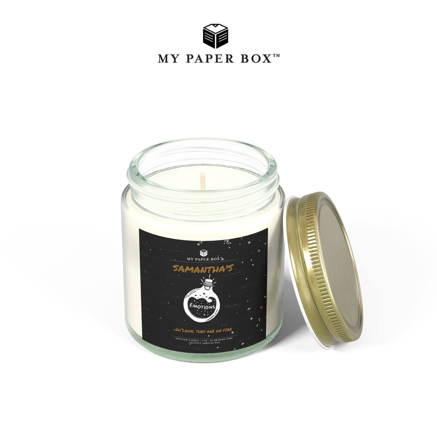 Emotions on fire Candle - Personalized
