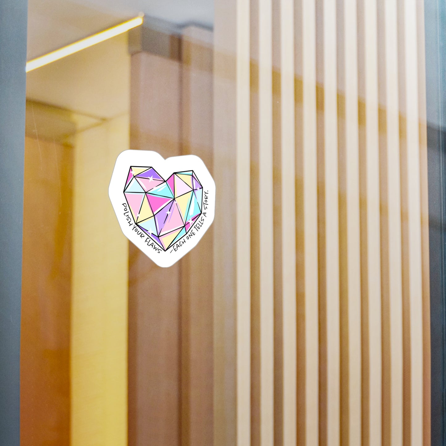Colorful Heart Vinyl Decals