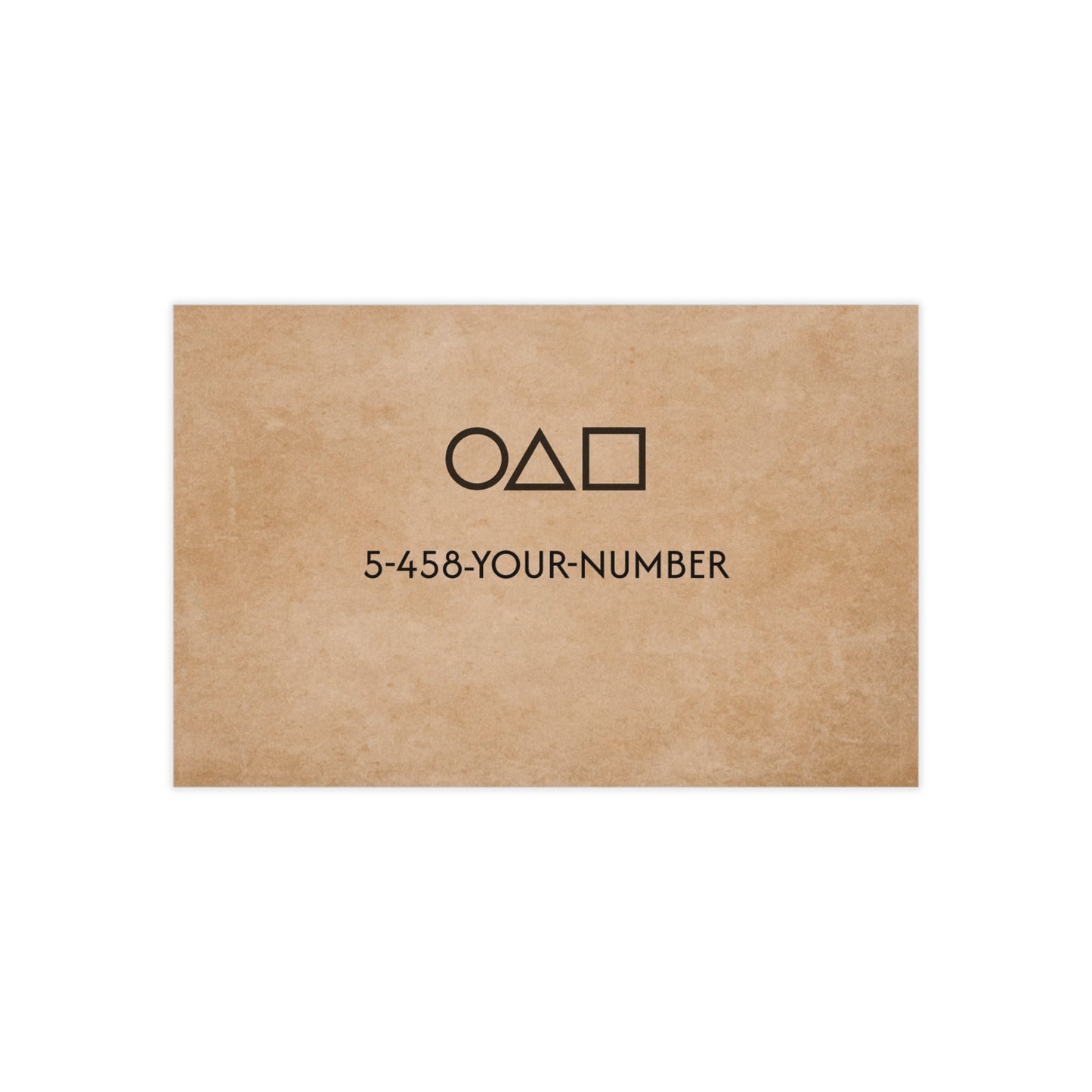Squid Game Calling Card