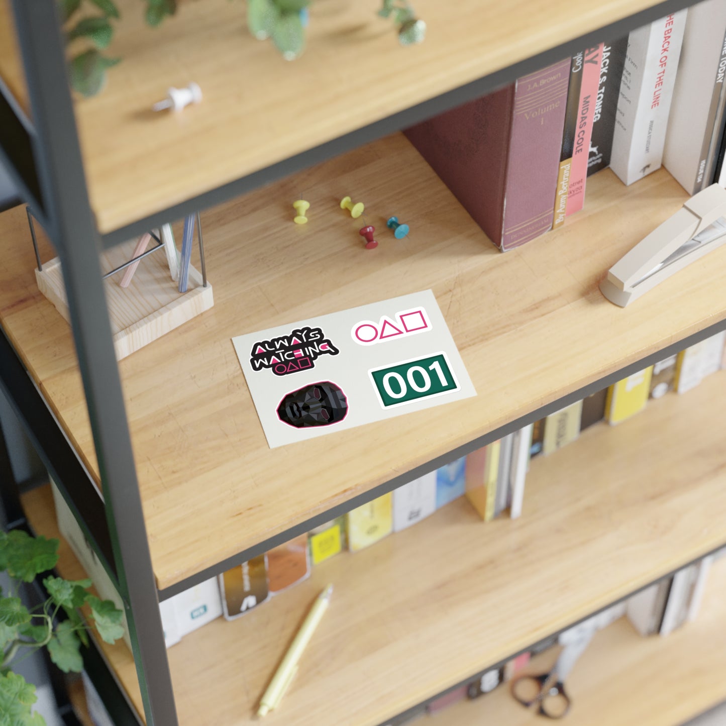 Unique Sticker Sheets Inspired by Squid Games