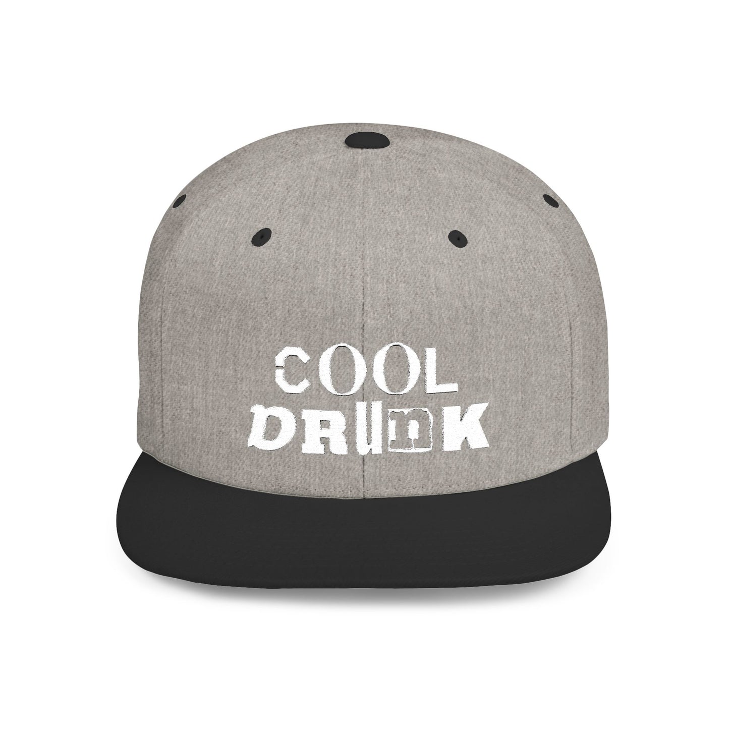 Cool Drunk Flat Bill Snapback Hat