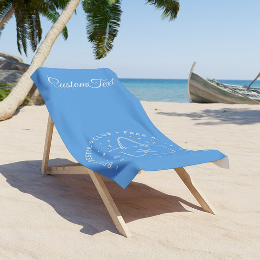 Custom Beach Towel - Beach Besties Club