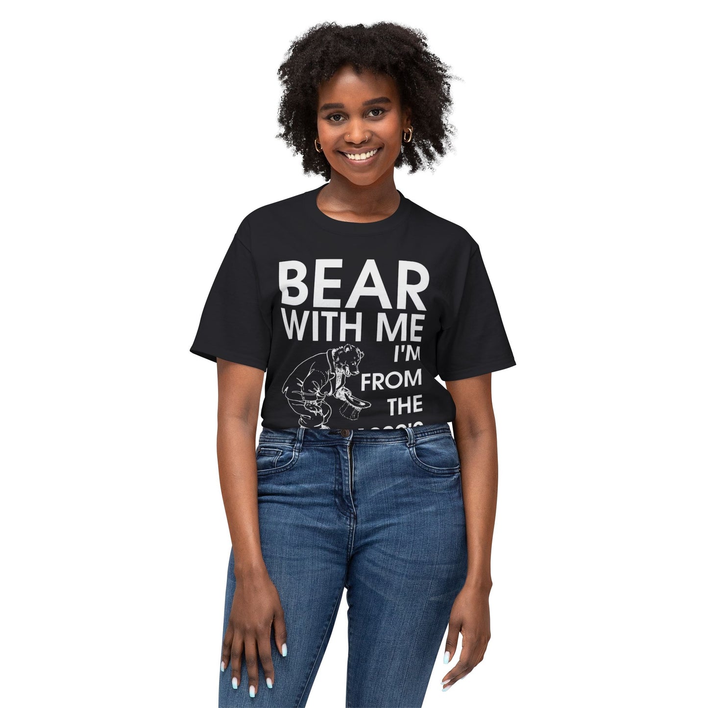 Retro Bear Humor T-Shirt, 90s Nostalgia Tee, Gift for Dad, Vintage Graphic Shirt, Fun Casual Wear
