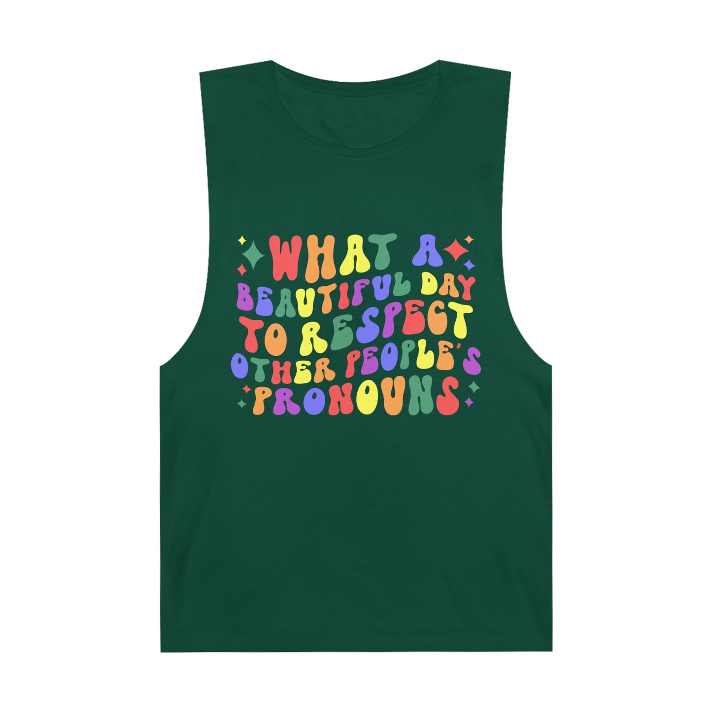 Colorful Pronoun Affirmation Tank Top
