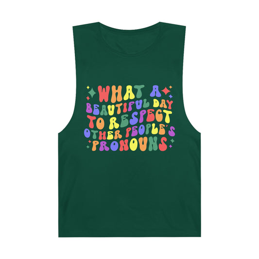 Colorful Pronoun Affirmation Tank Top