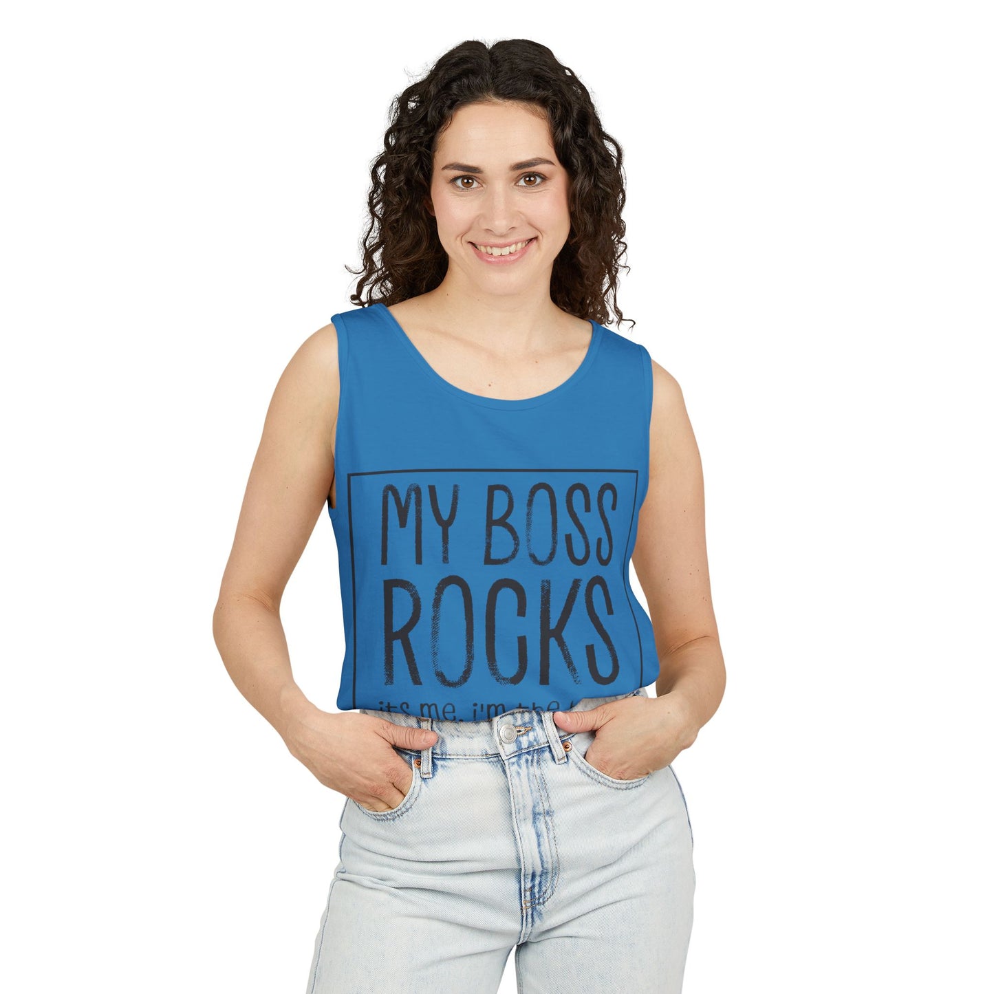 Boss's Day Unisex Garment-Dyed Tank Top