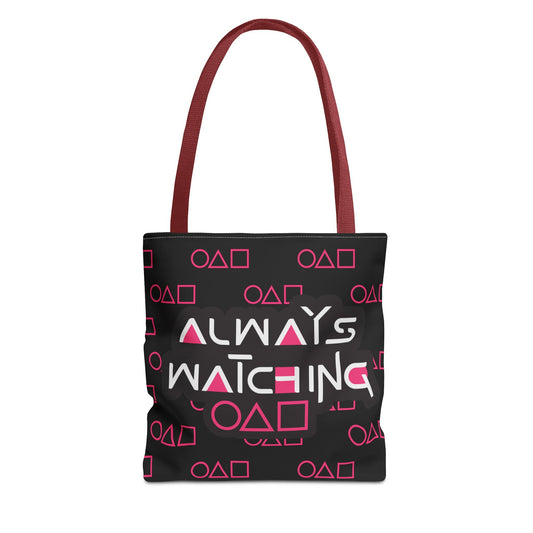Trendy Tote Bag Always Watching,Inspired by Squid Games