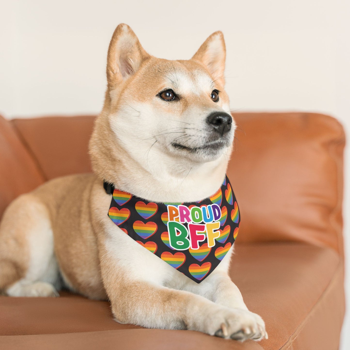 Proud BFF Pet Bandana Collar
