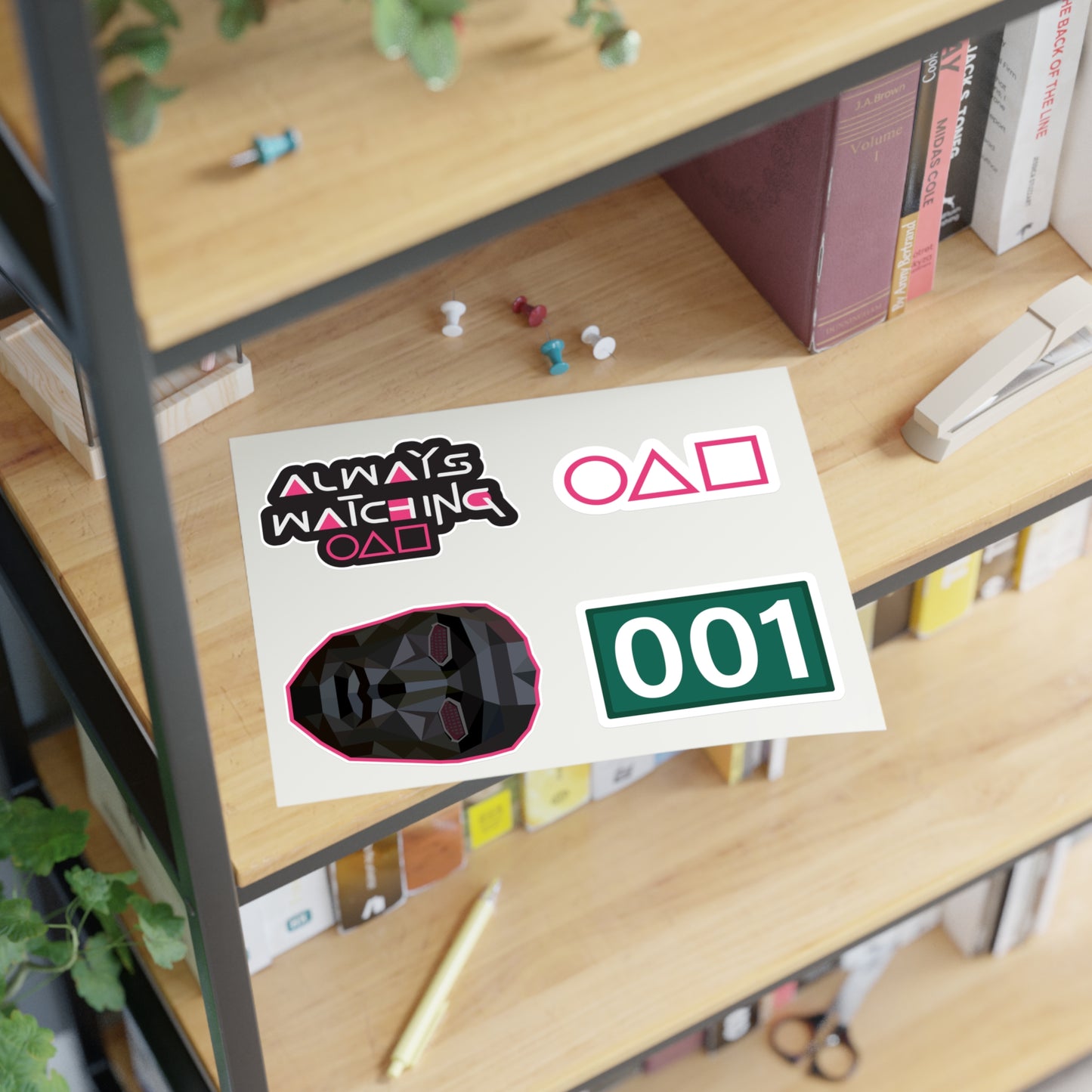 Unique Sticker Sheets Inspired by Squid Games