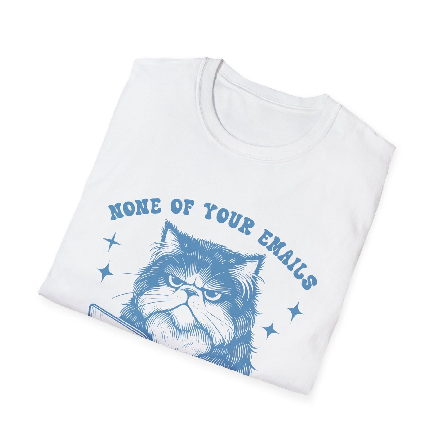 Funny Cat T-Shirt, Great Gift for Cat Lovers, Quirky Office Humor Tee, Perfect for Birthdays, Hangouts, Casual Outfits
