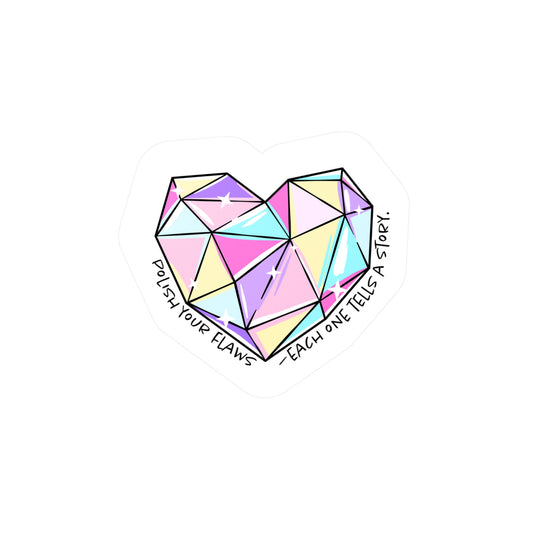 Colorful Heart Vinyl Decals