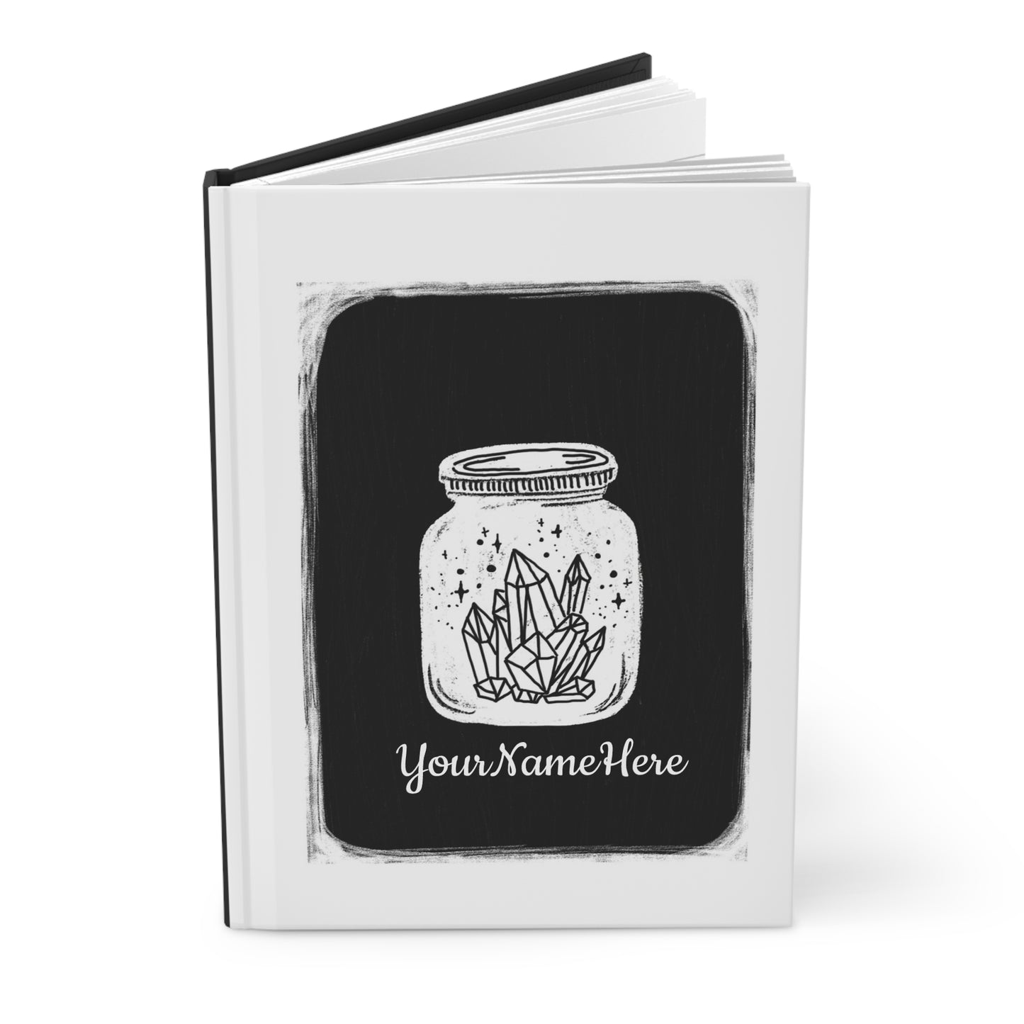 Crystal Clear Thoughts – Personalized Gemstone Hardcover Journal